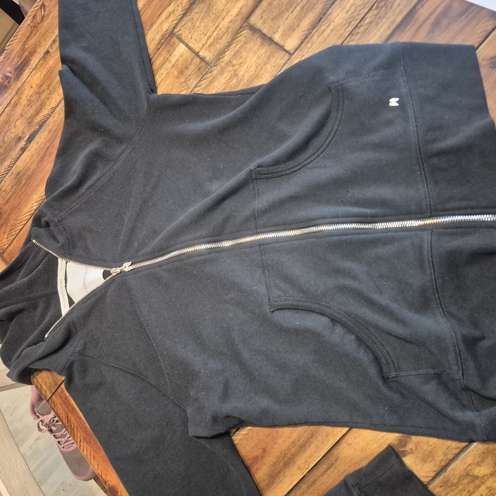 Victoria's Secret Black Zip-Up Hoodie